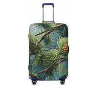 LHCVSFGW Funda de equipaje de viaje, diseño de gotas de lluvia, protector de maleta, elástico, lavable, antiarañazos, protector de equipaje grueso para equipaje de 18 a 32 pulgadas, Black, L