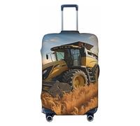 LHCVSFGW Funda de equipaje de viaje, protector de maleta de cosecha de tractor de granja, elástica, lavable, antiarañazos, protector de equipaje grueso para equipaje de 18 a 32 pulgadas, Black, XL