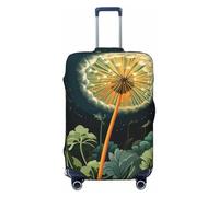 LHCVSFGW Funda para equipaje de viaje, con diseño de dientes de león por la noche, elástica, lavable, antiarañazos, protector de equipaje grueso para equipaje de 18 a 32 pulgadas, Black, XL