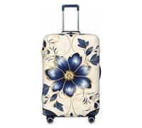 LHCVSFGW Funda para equipaje de viaje, con patrón beige, elástica, lavable, antiarañazos, protector de equipaje grueso para equipaje de 18 a 32 pulgadas, Black, S