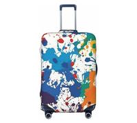 LHCVSFGW Funda para equipaje de viaje, con patrón de salpicaduras de pintura, protector de maleta, elástico, lavable, antiarañazos, protector de equipaje grueso para equipaje de 18 a 32 pulgadas,