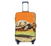 LHCVSFGW Funda para equipaje de viaje, diseño de tortuga saltando, elástica, lavable, antiarañazos, protector de equipaje grueso para equipaje de 18 a 32 pulgadas, Black, L
