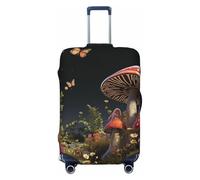LHCVSFGW Funda para equipaje de viaje, estilo cuento de hadas, protector de maleta, elástico, lavable, antiarañazos, protector de equipaje grueso, para equipaje de 45,7 a 81,3 cm, Black, L