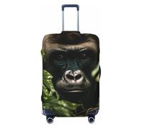 LHCVSFGW Funda para equipaje de viaje, protector de maleta Gorilla Landscape, elástica, lavable, antiarañazos, protector grueso para equipaje de 18 a 32 pulgadas, Black, M