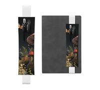 LHCVSFGW Portalápices elástico para cuaderno, marcapáginas, de piel sintética, con banda ajustable, funda para bolígrafo, estilo cuento de hadas, setas, estuche para lápices para planificadores