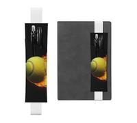 LHCVSFGW Portalápices elástico para cuaderno, marcapáginas, portalápices de piel sintética con banda ajustable, funda para bolígrafo, bolsa para quemar fotos de tenis, estuche para lápices para