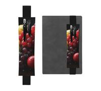 LHCVSFGW Portalápices elástico para cuaderno, marcapáginas, portalápices de piel sintética con banda ajustable, funda para bolígrafos, frutas frescas, estuche para lápices para planificadores