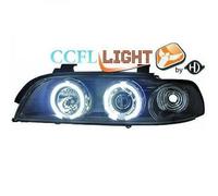 LHD Derecha Izquierda CCFL Faros Proyectores Par Claro Negro BMW 5 Series E39
