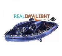 LHD Diseño Daylight Faro Par Transparente Negro Para Seat Toledo Leon 09-On