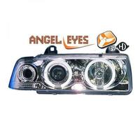 LHD Faros Proyectores Par Angel Eyes Claro Cromo Para BMW E36 Touring 90-99