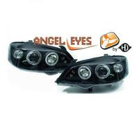 LHD Faros Proyectores Par Angel Eyes Claro Negro Redondo Para Opel Astra G