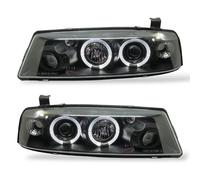LHD Faros Proyectores Par Angel Eyes Transparente Negro para Opel Calibra 90-97