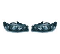 LHD Faros Proyectores Par Angel Eyes Transparente Negro Peugeot 306 II 1997-01