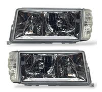 LHD Faros Proyectores Par Claro Cromo Para 190E D W201 82-93