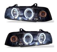 LHD Faros Proyectores Par Transparente Negro Para BMW 3 Serie Compact E36 90-99