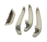LHD RHD Juego de 4 piezas de repuesto for manija de puerta interior de coche, compatible con X3 X4 F25 F26 2010-2016(LHD Creamy Set)