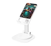 LHDGBNV Cool Drum Set - Soporte para teléfono celular, ángulo de altura ajustable, giratorio de 360°, portátil, plegable, accesorios de oficina, compatible con todos los teléfonos móviles y tabletas