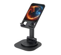 LHDGBNV Fire and Ice Dragons - Soporte para teléfono celular, ángulo de altura ajustable, giratorio de 360°, portátil, plegable, accesorios de oficina, compatible con todos los teléfonos móviles y