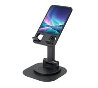 LHDGBNV Northern Lights - Soporte para teléfono celular, ángulo de altura ajustable, giratorio de 360°, portátil, plegable, accesorios de oficina, compatible con todos los teléfonos móviles y tabletas