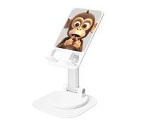 LHDGBNV The Silent Monkey - Soporte para teléfono celular, ángulo de altura ajustable, giratorio de 360°, portátil, plegable, accesorios de oficina, compatible con todos los teléfonos móviles y