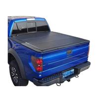 Lhdktee Cubiertas Carga Cubierta Lona para Camioneta para F150 2015-2020 Caja De 5.5 Pies Perfil Bajo Rígida Plegable En Tres Partes Aluminio Maletero Trasero Estante Cortina