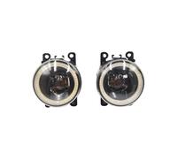 Lhdktee Faros Antiniebla 2 Funciones Para Megane II Auto LED DRL Luz Diurna Coche Angel Eyes Lámpara Antiniebla Foglight(Red Angel Eye)