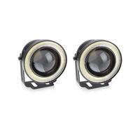 Lhdktee Faros Antiniebla Bombilla LED COB Faro Proyector Led DRL Para Lada Para Todoterreno 2,5 Pulgadas Ojos Ángel Anillo Halo Luz Antiniebla Modificado(2PCS 2.5inch,Ice Blue)