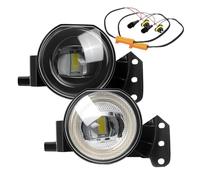 Lhdktee Faros Antiniebla E46 E60 E63 E90 525i 530i 545i 550i 323i 325i Canbus Lámpara LED Antiniebla Circulación Diurna 9006 2 X Luz Ojo Ángel DRL(Yellow and White)