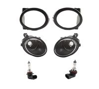 Lhdktee Faros Antiniebla E46 Para M3 3 SERIES 2001-2005 Para E39 Para M5 1995-2004 Luces LED Antiniebla Cubierta Lámpara Parrilla Bisel Faro(Halogen and Covers)