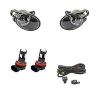 Lhdktee Faros Antiniebla Luces Antiniebla Para VW Para Passat B6 2006-2011 Faros Delanteros LED Lámpara Halógena Cubierta Accesorios Conducción(LED fog and wires)