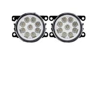 Lhdktee Faros Antiniebla Para Megane Para Koleos Auto Lámpara Antiniebla De Coche 8000LM 30W Blanco Amarillo 12V Luz LED Impermeable(9 Led White)