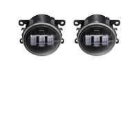 Lhdktee Faros Antiniebla Para Outlander Para Pajero L200 Para Colt Para Galant Para Lancer Lente LED DRL Lámpara Conducción Antiniebla 2X Luz Ojo Ángel(White and Yellow)