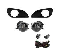 Lhdktee Faros Antiniebla Para Toyota Para Yaris Para Vios Para Belta Hatchback Sedan 2007-2011 Lámpara Antiniebla Led DRL Luces Circulación Diurna(Amarillo,Hatchback)