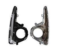 Lhdktee Faros Antiniebla Para Toyota Para Yaris Para Vitz Lámpara Antiniebla Luz Led Ojos Ángel DRL Señal Giro Diurna Amarillo Blanco Cromado Trim 2018-2020(Dual Color)