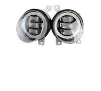 Lhdktee Faros Antiniebla Para VW Para Scirocco 3/III 08-14 2 X Ojo Ángel LED Luz Antiniebla DRL Canbus Conjunto Lámpara Circulación Diurna Delantera Coche(Yellow and Red)