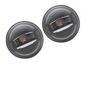 Lhdktee Faros Bombillas De Faros LED Faro Redondo 7 Pulgadas Para Motocicleta Ojos En Ángulo DRL Azul Señal Giro Para Nissan Para Patrol Y60 Safari Faro Principal