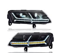 Lhdktee Faros Conjunto De Faros Delanteros LED Plug And Play Con Giro Dinámico Para A6 Para C6 Y S6 (2005-2011) Faro Principal