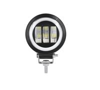 Lhdktee Faros Delanteros Moto Luz De Trabajo LED Cuadrada Para Motocicleta, Auxiliar, Modificación Circular, Faro Ingeniería, Foco(1 PC ROU-Blue)