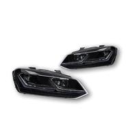 Lhdktee Faros Faros Delanteros De Coche Accesorios Lente Proyector Drl Para VW Para POLO 2011 2012 2013 2014 2015 2016 2017 2018 2 Uds Faro Principal