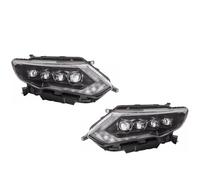 Lhdktee Faros Faros Delanteros De Estilo Coche LED DRL Todos Los Luces Bajas Accesorios Altas Para Nissan Para X-trail 2017 2018 2019 2020 Rouge Faro Principal