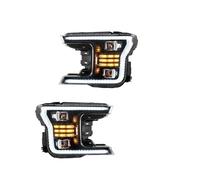 Lhdktee Faros Faros Delanteros LED Con Proyector De Doble Haz Color Negro Para Ford Para F150 13.ª Generación (2018 2019 Y 2020) Faro Principal