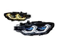 Lhdktee Faros Faros Delanteros LED DRL Señal De Giro Lente Proyector Luz Carretera Para F30 F35 320i 325i 2013 2014 2015 2016 2017 2018 2019 Faro Principal