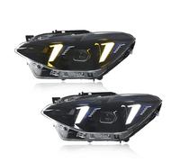 Lhdktee Faros Faros Delanteros LED DRL Señal De Giro Luz Carretera Proyector Ojo Ángel Para F20 1 Series 116i 118i 2012 2013 2014 Faro Principal