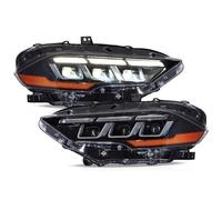 Lhdktee Faros Faros Delanteros LED S650 DRL Actualización Señal Giro Secuencial Proyector Conjunto Lámpara Frontal Para Ford Para Mustang 6ta Generación Faro Principal