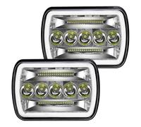 Lhdktee Faros Faros LED 5x7 7x6 H6054 H5054 Para GMC Savana 1500 2500 3500 Safari Faro Principal