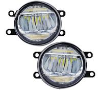 Lhdktee Faros Luz Antiniebla LED 2 En 1 12 V Circulación Diurna DRL Para Toyota Para Highlander Híbrido Para Auris Para Avensis Para Prius Para Camry Faro Principal