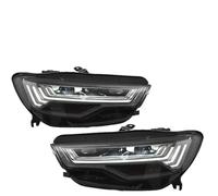 Lhdktee Faros Para A6 2012 2013 2014-2018 C7 Actualización C8 Estilo Faros Delanteros Coche Luz Delantera LED DRL Conjunto Único Dinámico Faro Principal