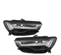 Lhdktee Faros Para A6 2012 2013 2014-2018 C7 Actualización C8 Estilo Faros Delanteros Coche Luz Delantera LED DRL Conjunto Único Dinámico Faro Principal