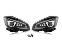 Lhdktee Faros PARA Benz CLASE C W204 C200 C250 C300 C350 2007-2011 Un Par CONJUNTO FAROS DELANTEROS Lado Izquierdo Conducción Faro ESTILO GT Faro Principal
