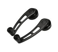 Lhdktee Para 2 Uds, Manija Basculante Universal Ventana Coche, Elevadora, Bobinadora Aleación Aluminio, Kit Elevador Manivela, Repuesto Universal Negro Elevalunas Eléctrico